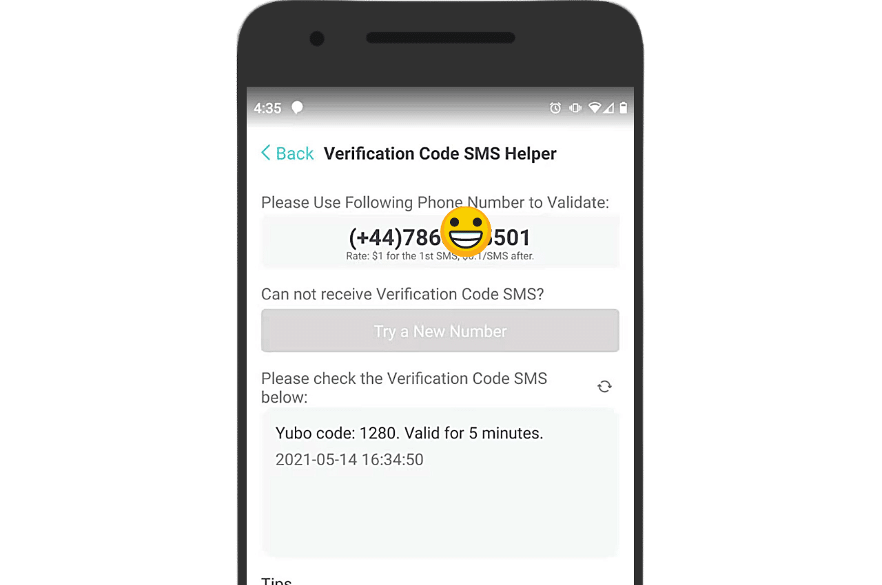 Yubo verification helper PingMe