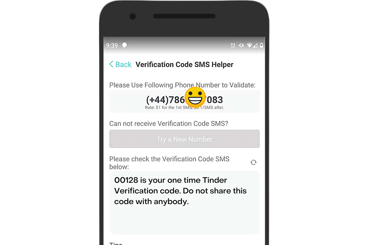PingMe verification helper SMS