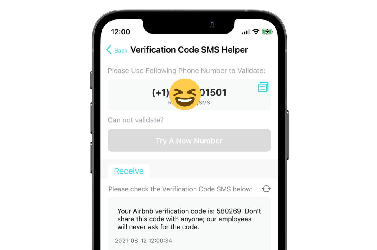 step 4 to get an airbnb verification code