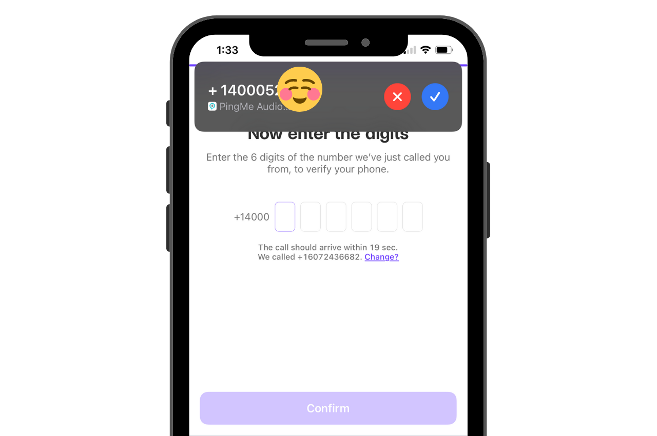 Mobile number verification badoo Receive SMS
