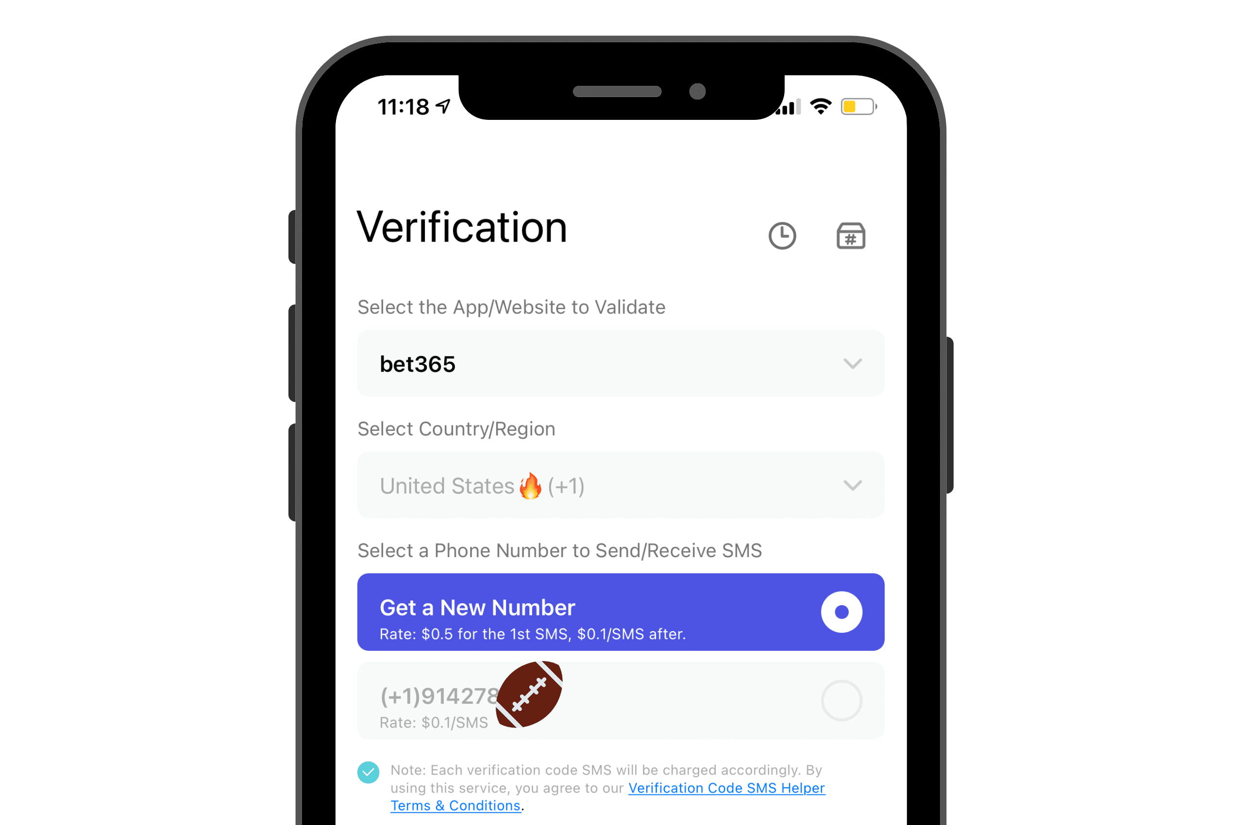 Send verification code