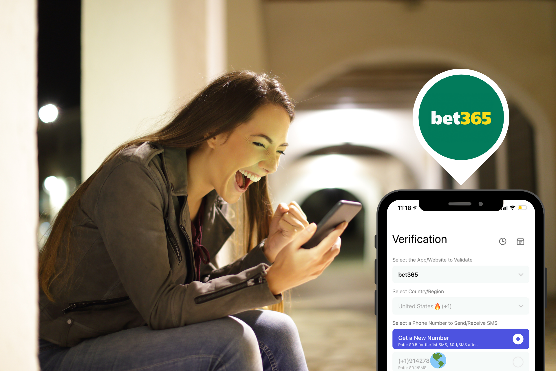 bet365 sms verification