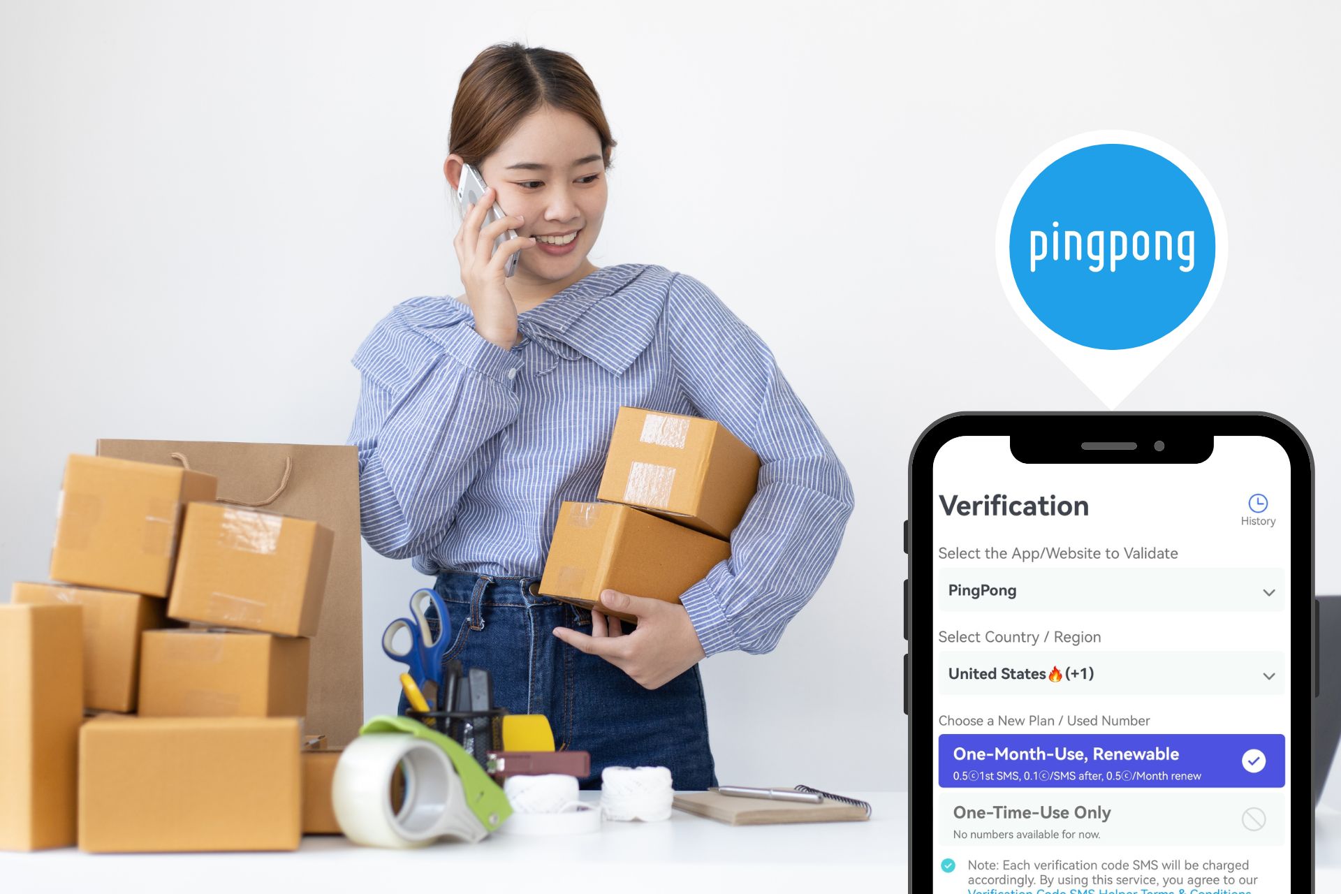 Virtual Number for PingPong